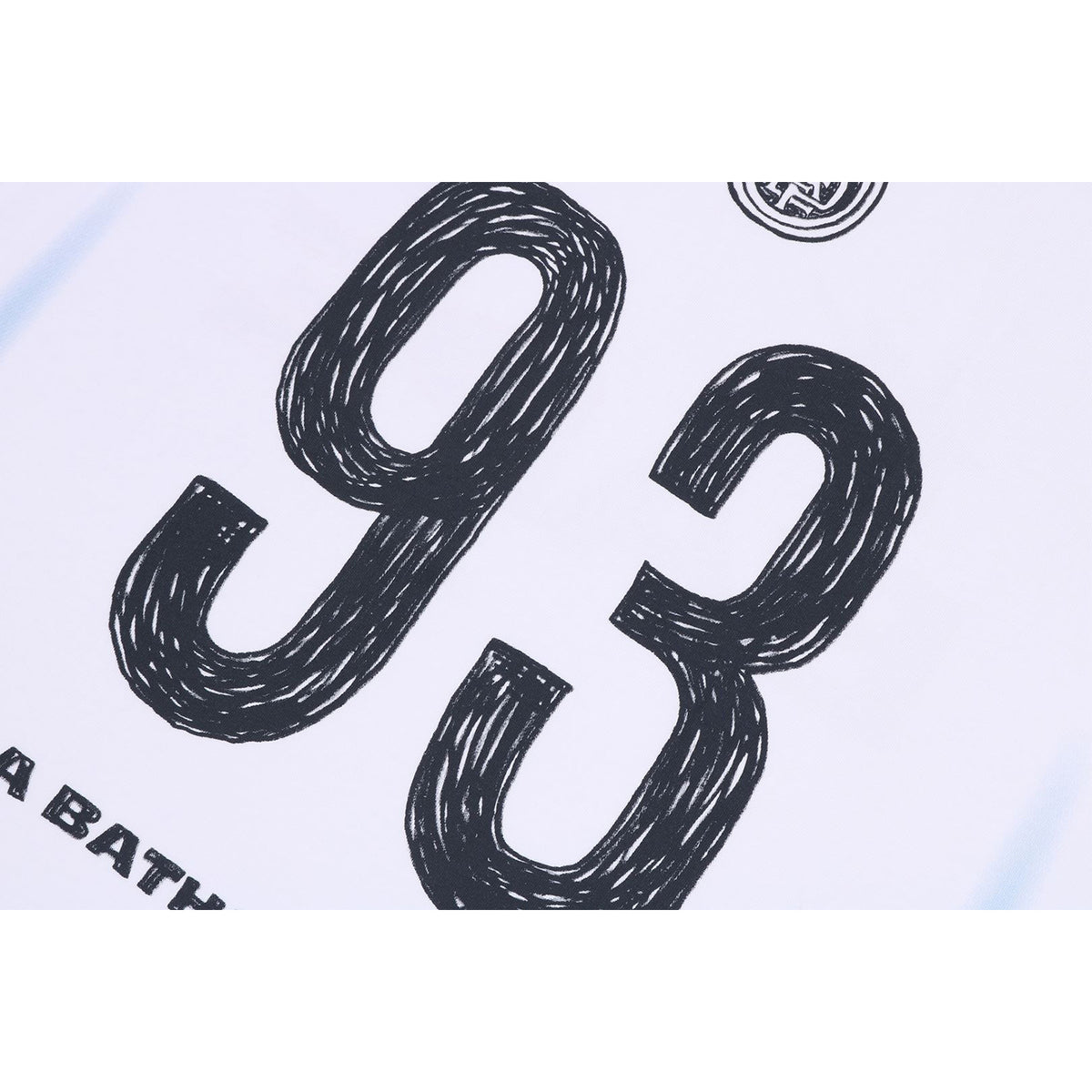 HEAVY WASH HAND DRAW FOOTBALL MULTI LOGO RELAXED FIT TEE MENS