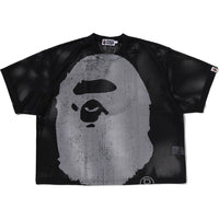 WATER PRINT APE HEAD MESH RELAXED FIT TEE MENS