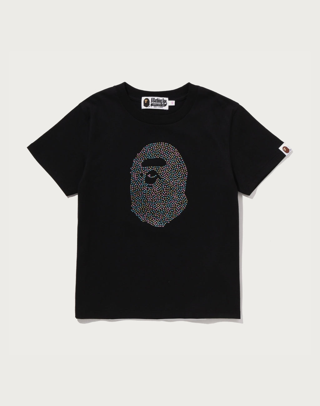 APE HEAD CRYSTAL STONE MINI TEE LADIES