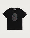 APE HEAD CRYSTAL STONE MINI TEE LADIES