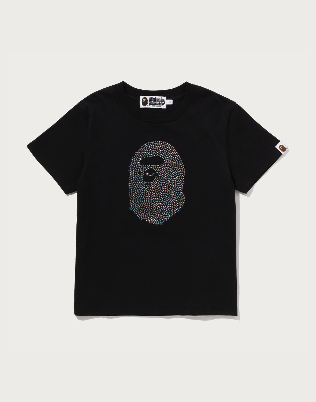 APE HEAD CRYSTAL STONE MINI TEE LADIES
