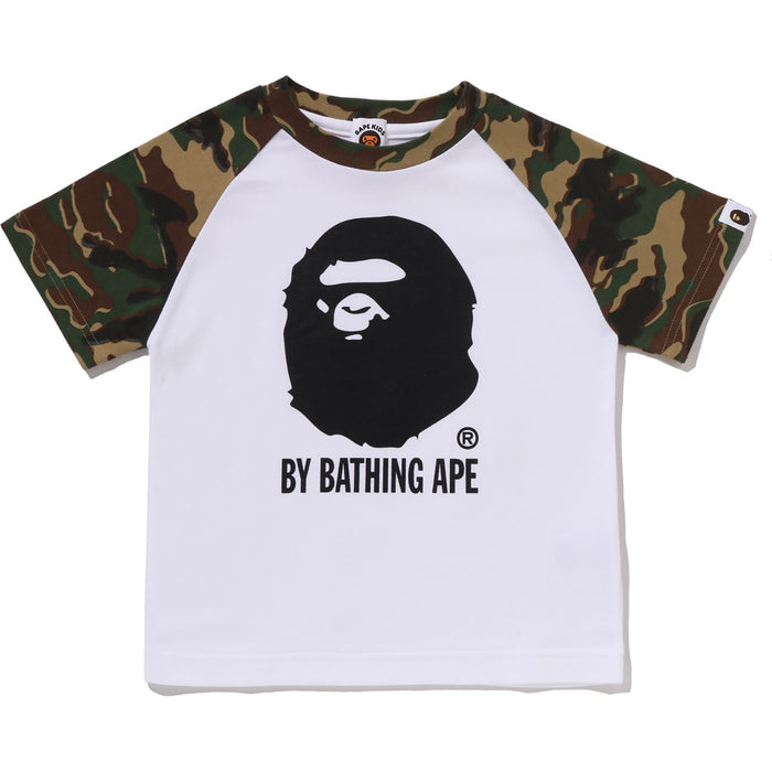 GLITCH WOODLAND BY BATHING APE CAMO TEE KIDS