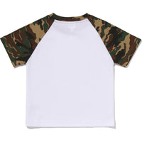 GLITCH WOODLAND BY BATHING APE CAMO TEE KIDS
