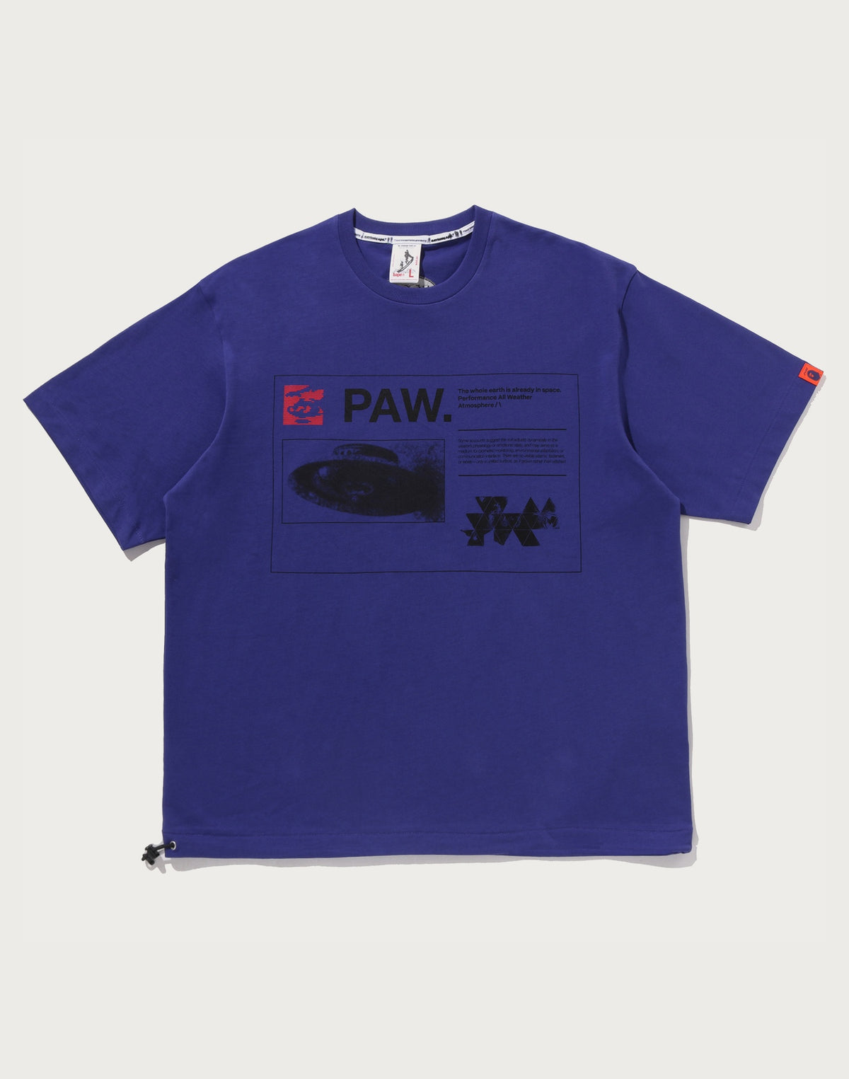 BAPE BY KAZUKI KURAISHI MULTI LOGO RELAXED FIT TEE MENS