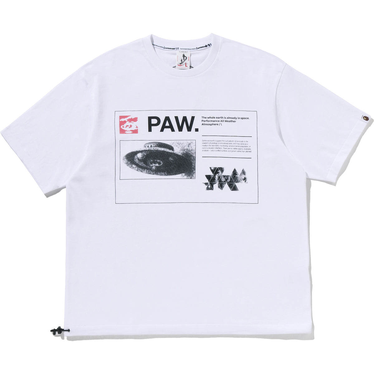 BAPE BY KAZUKI KURAISHI MULTI LOGO RELAXED FIT TEE MENS