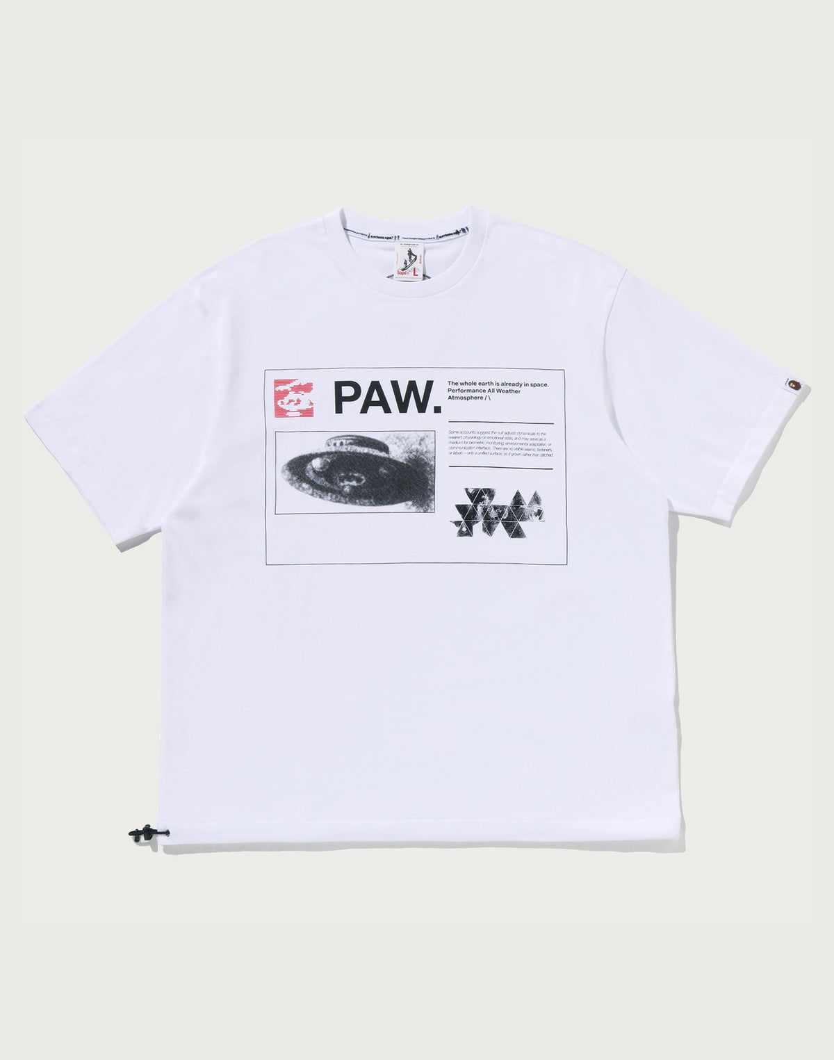 BAPE BY KAZUKI KURAISHI MULTI LOGO RELAXED FIT TEE MENS