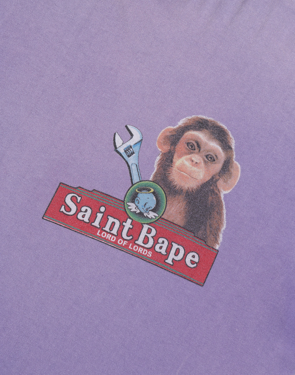 BAPE X SAINT MXXXXXX TEE MENS