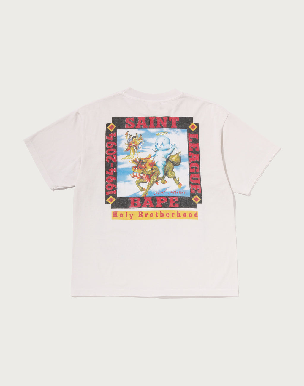 BAPE X SAINT MXXXXXX LEAGUE TEE MENS