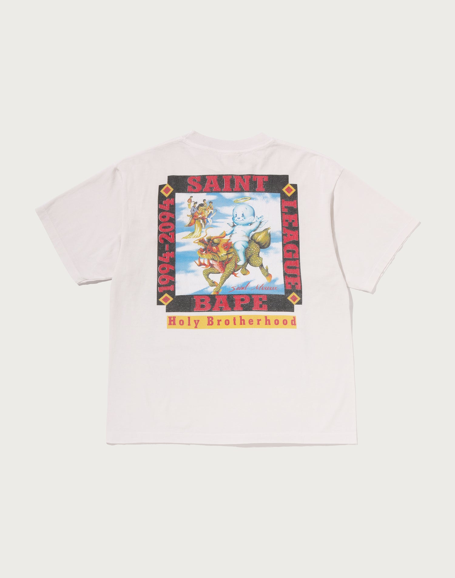 BAPE X SAINT MXXXXXX LEAGUE TEE MENS