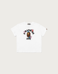 BAPE X DISNEY STITCH AND FRIENDS COLLEGE MINI TEE LADIES