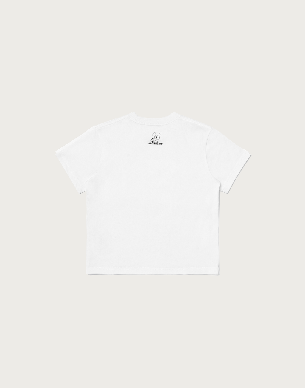 BAPE X DISNEY STITCH AND FRIENDS COLLEGE MINI TEE LADIES