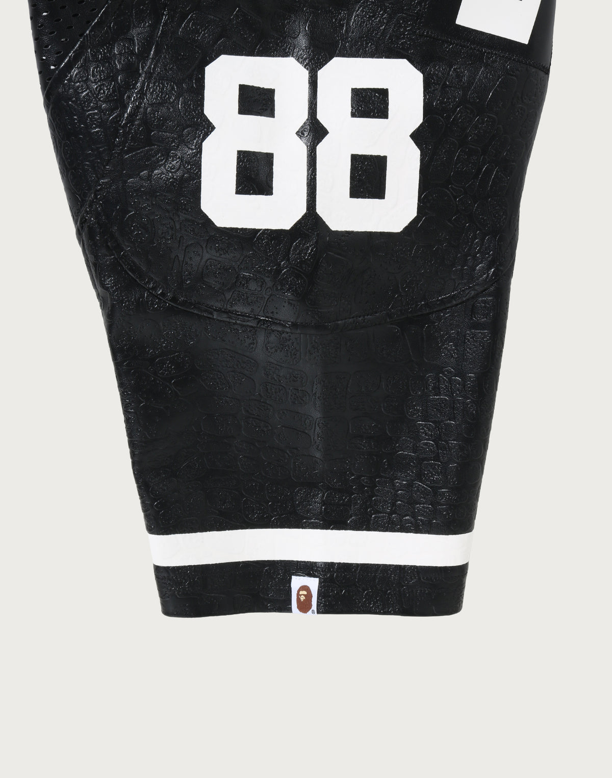 PU LEATHER CROPPED FIT FOOTBALL JERSEY MENS