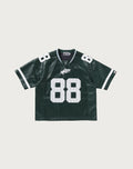 PU LEATHER CROPPED FIT FOOTBALL JERSEY MENS