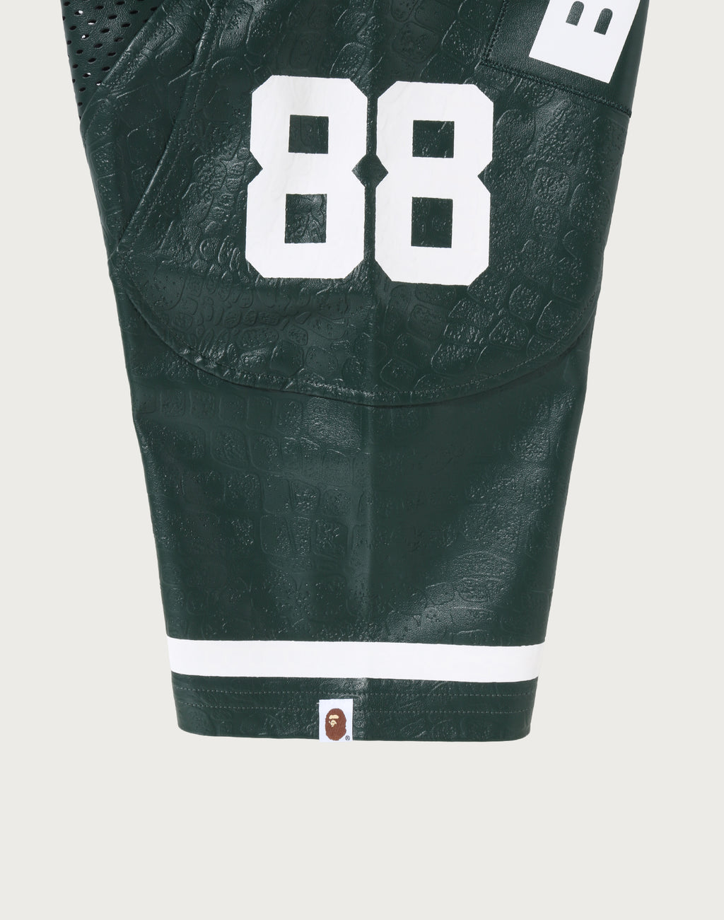 PU LEATHER CROPPED FIT FOOTBALL JERSEY MENS