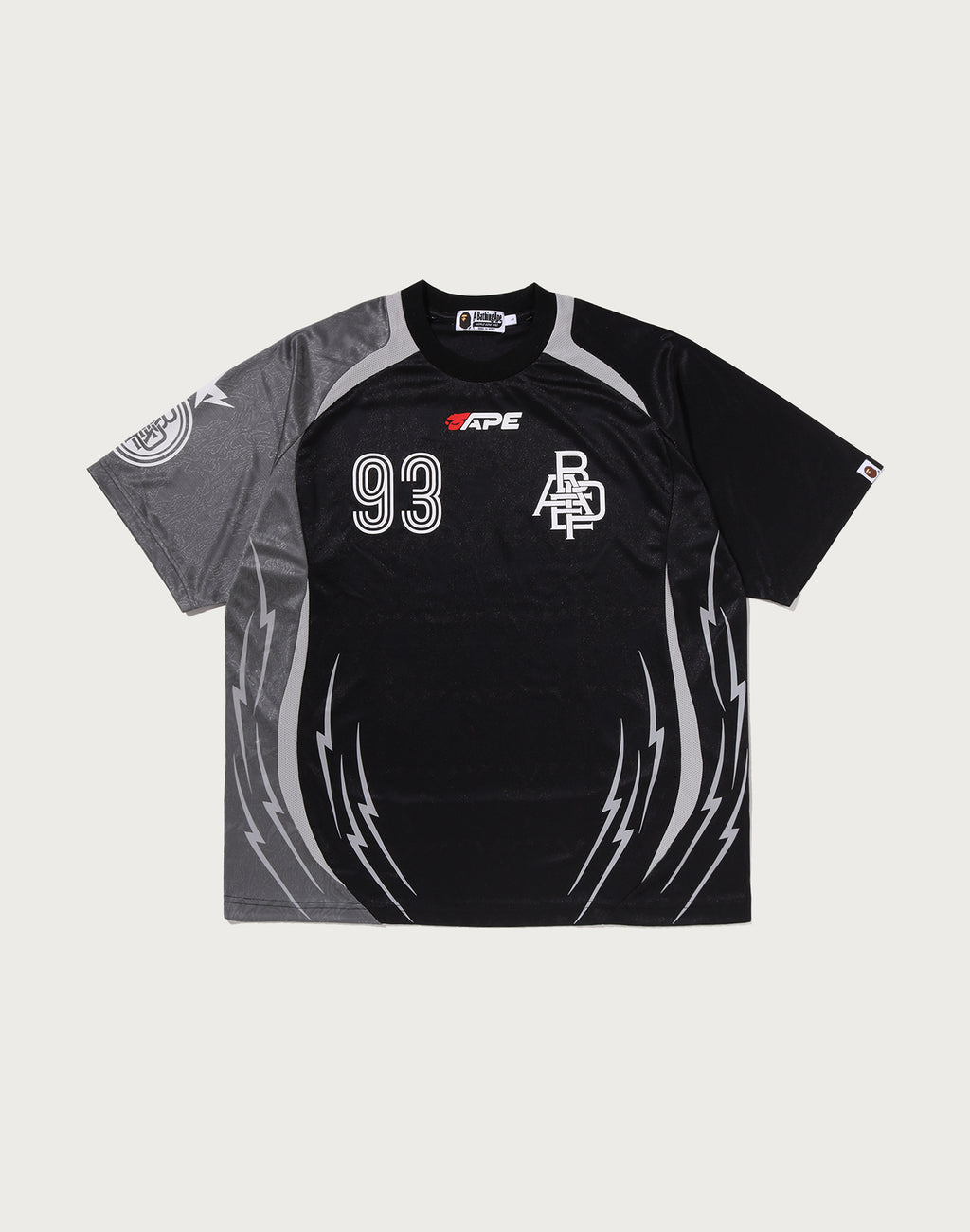 APA FRAME PATTERN MULTI LOGO RELAXED FIT FOOTBALL JERSEY MENS