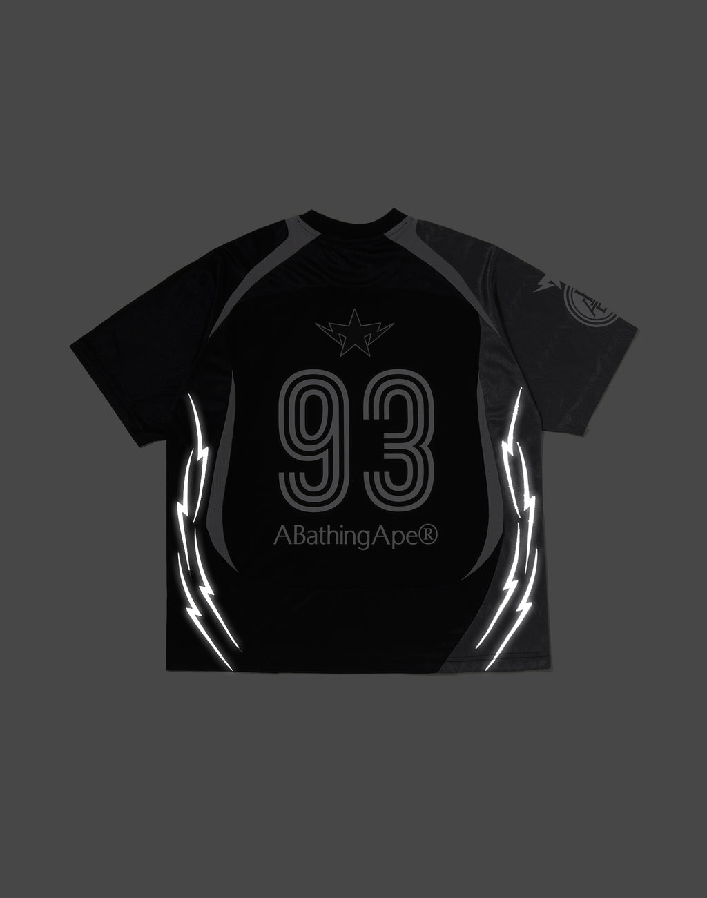 APA FRAME PATTERN MULTI LOGO RELAXED FIT FOOTBALL JERSEY MENS