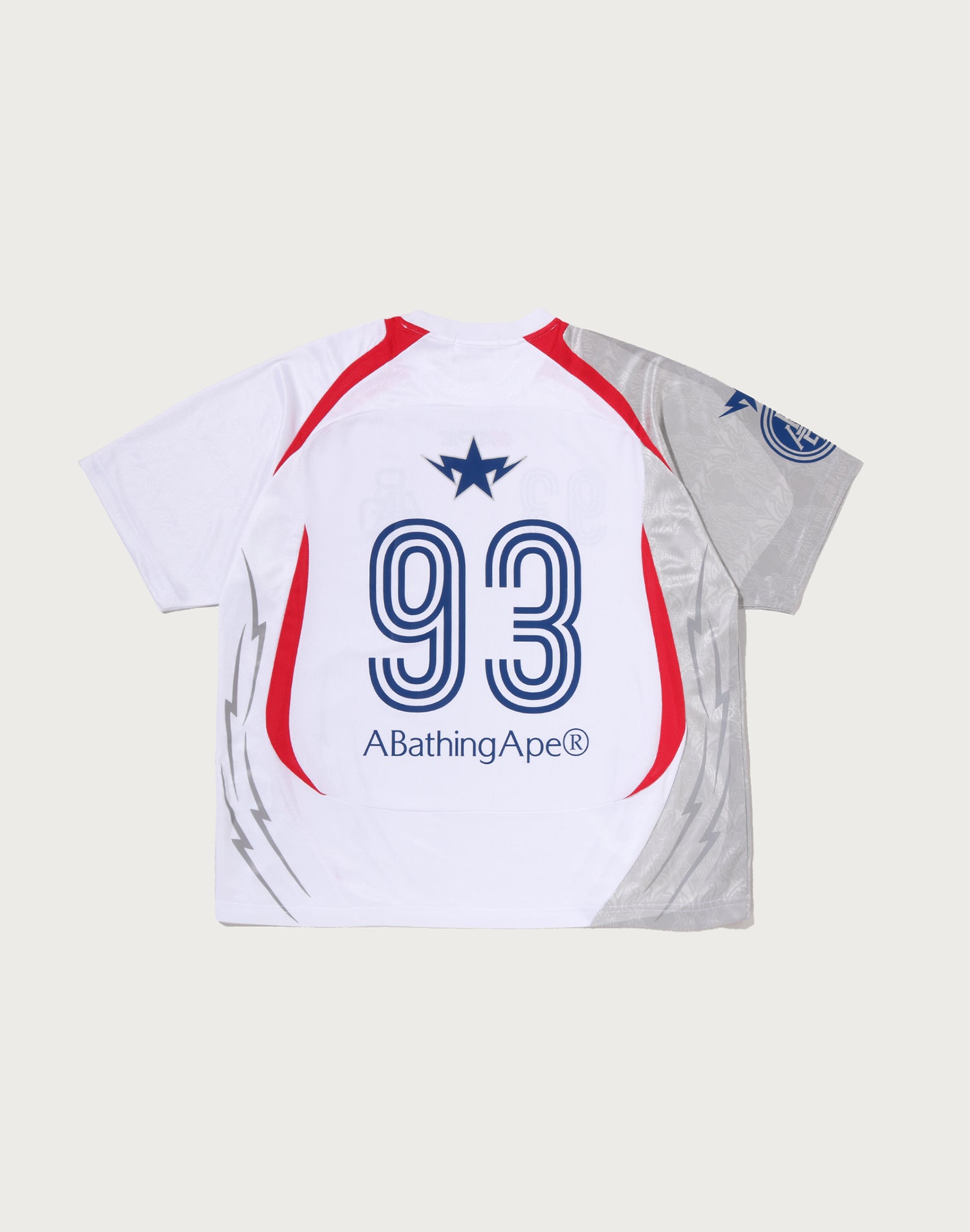 APA FRAME PATTERN MULTI LOGO RELAXED FIT FOOTBALL JERSEY MENS