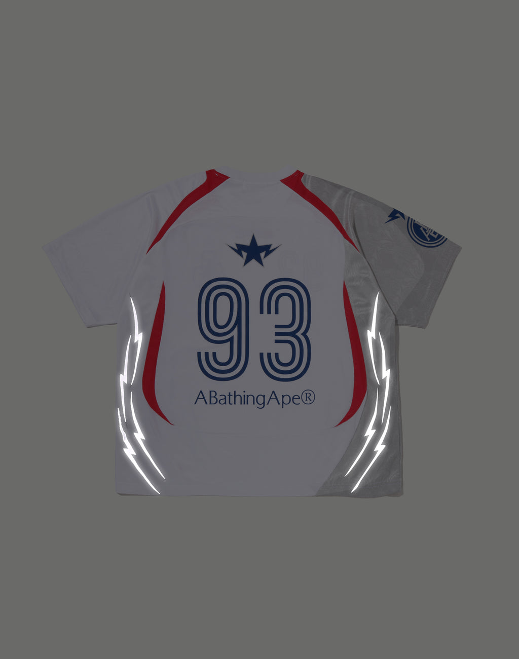 APA FRAME PATTERN MULTI LOGO RELAXED FIT FOOTBALL JERSEY MENS