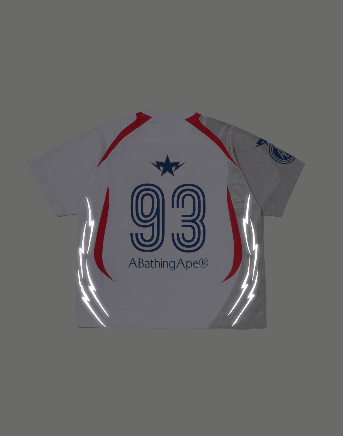 APA FRAME PATTERN MULTI LOGO RELAXED FIT FOOTBALL JERSEY MENS