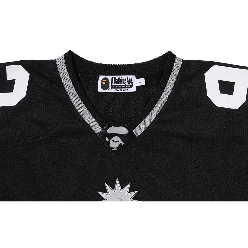SOLID CAMO JACQUARD MESH CROPPED FIT FOOTBALL JERSEY MENS