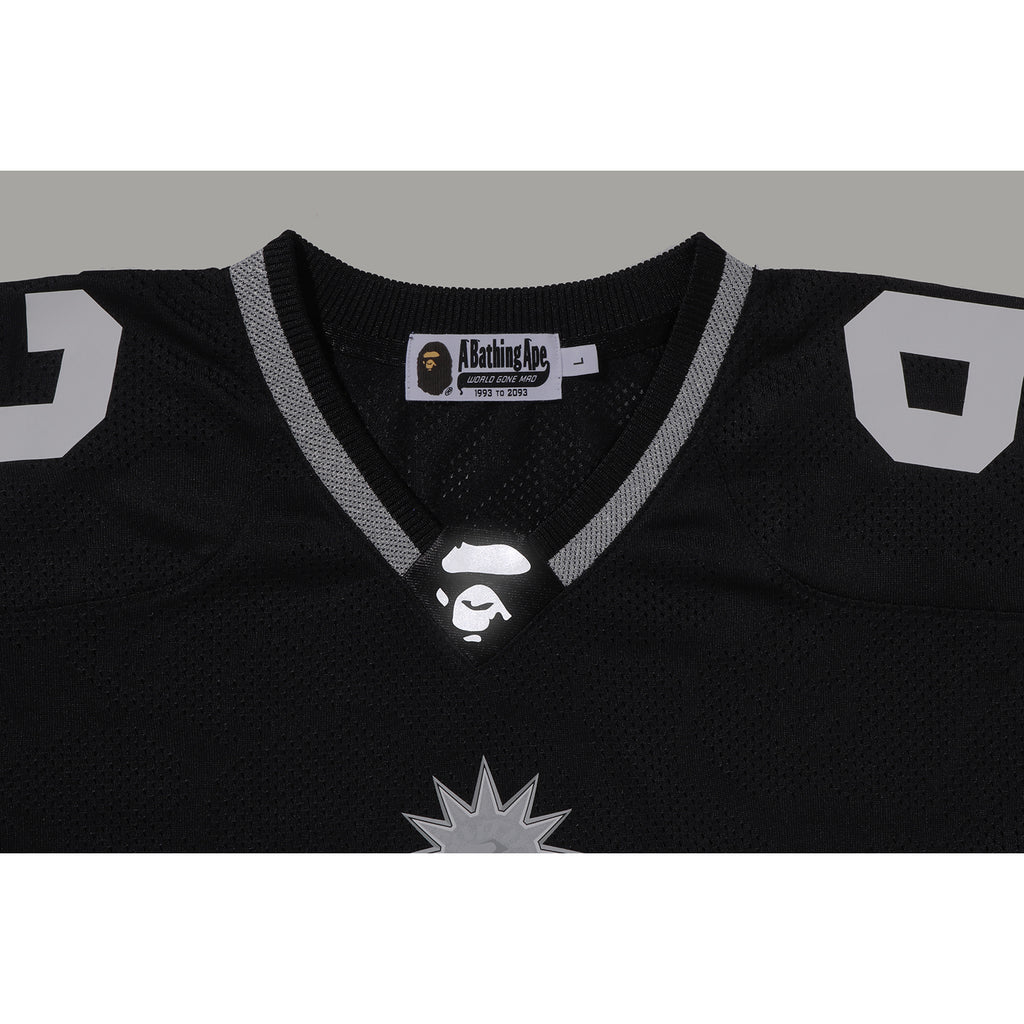 SOLID CAMO JACQUARD MESH CROPPED FIT FOOTBALL JERSEY MENS