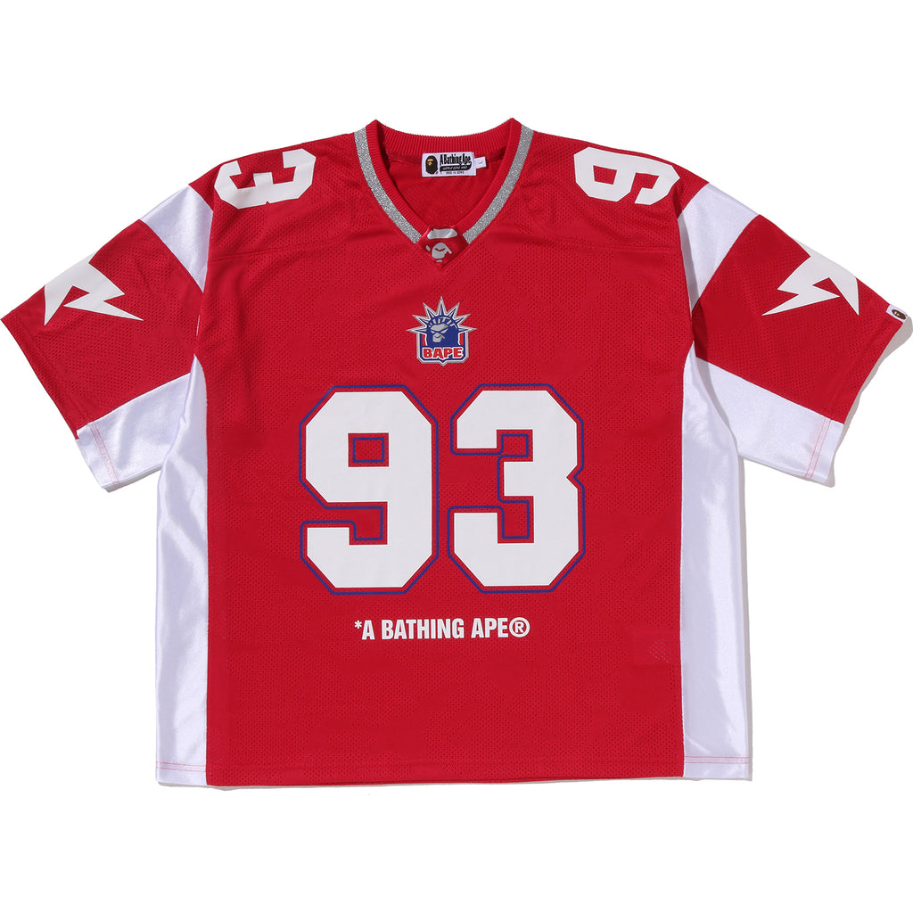 SOLID CAMO JACQUARD MESH CROPPED FIT FOOTBALL JERSEY MENS