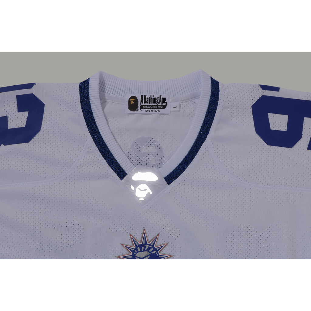 SOLID CAMO JACQUARD MESH CROPPED FIT FOOTBALL JERSEY MENS