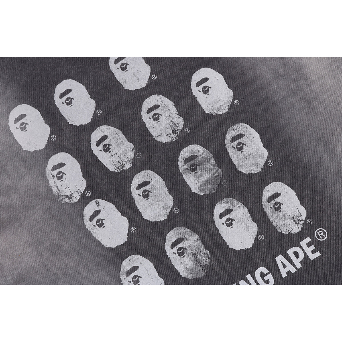 BLEACHED MULTI APE HEAD LOGO RELAXED FIT TEE MENS