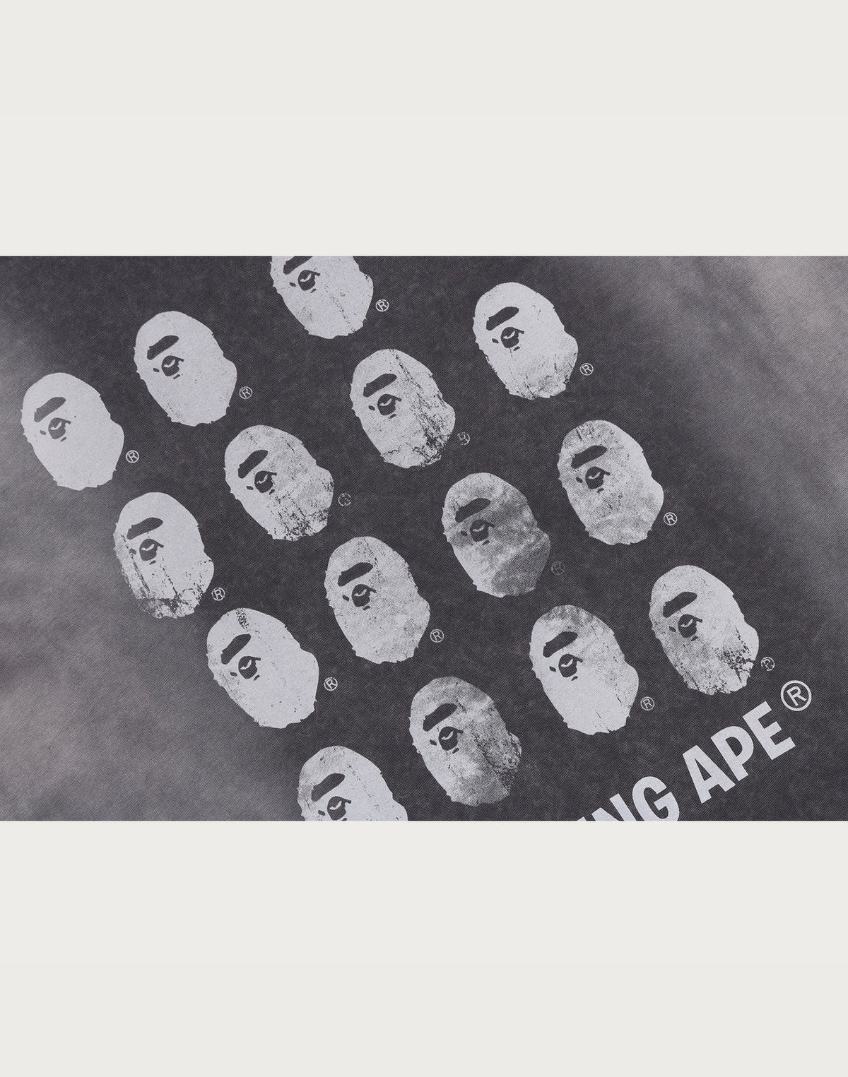 BLEACHED MULTI APE HEAD LOGO RELAXED FIT TEE MENS