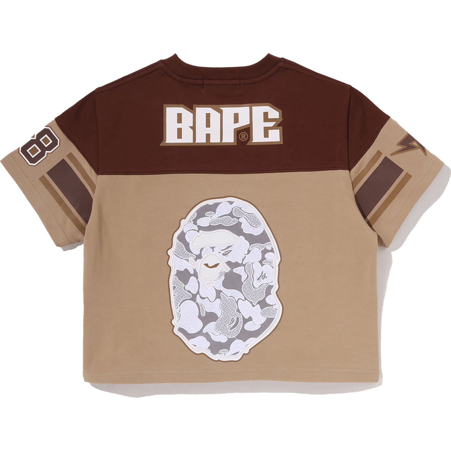 MULTI LOGO FOOTBALL BOXY CROPPED TEE LADIES