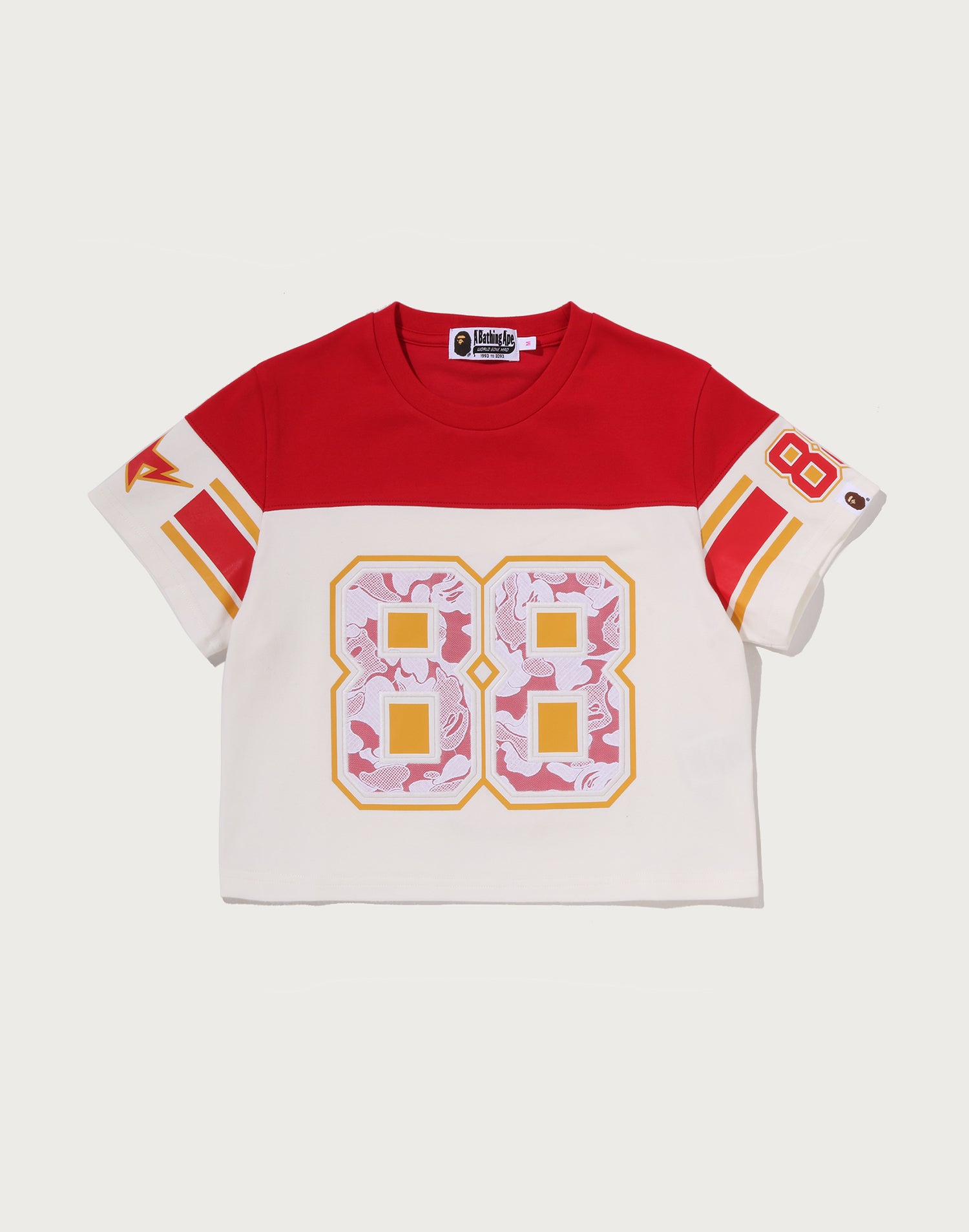 MULTI LOGO FOOTBALL BOXY CROPPED TEE LADIES