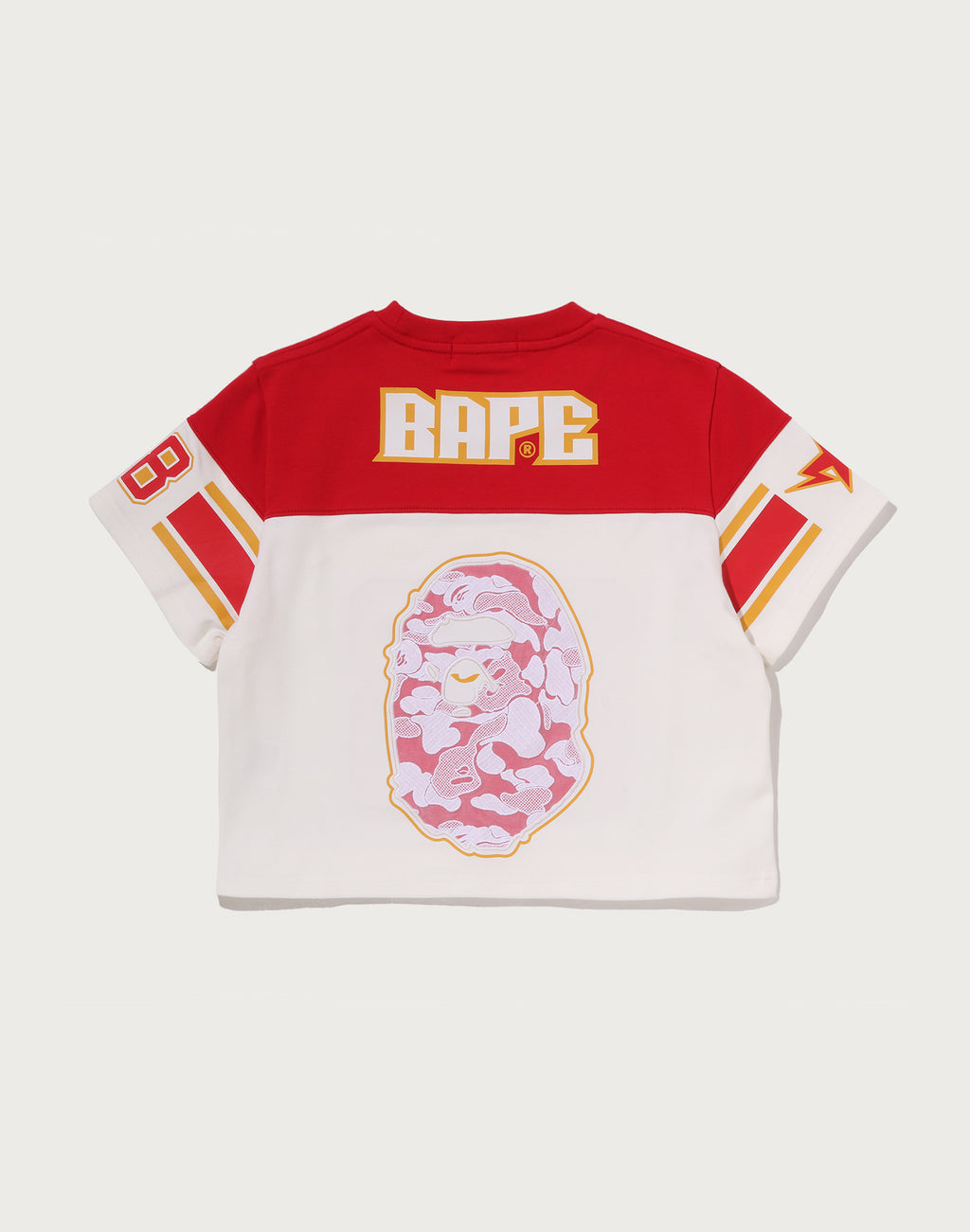 MULTI LOGO FOOTBALL BOXY CROPPED TEE LADIES