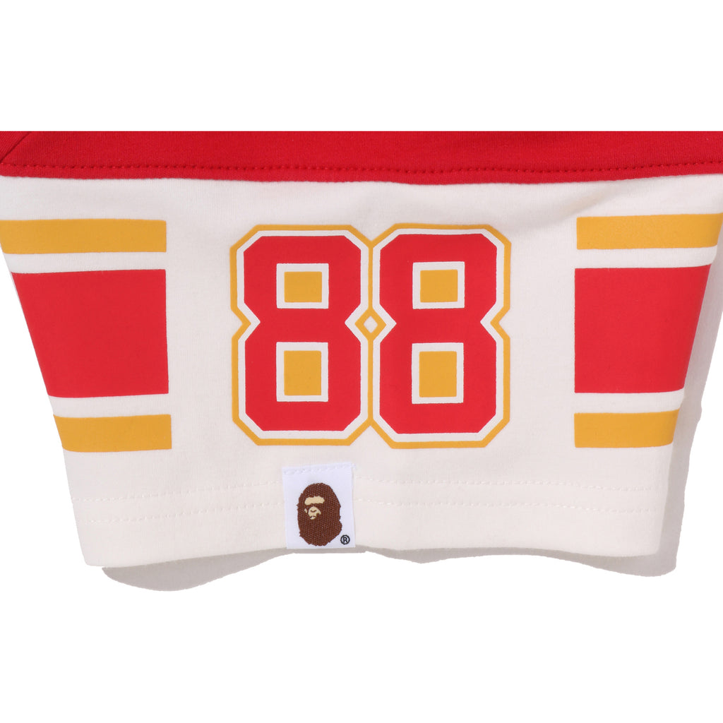 MULTI LOGO FOOTBALL BOXY CROPPED TEE LADIES
