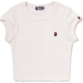 STA PATTERN JACQUARD APE HEAD ONE POINT CROPPED TEE LADIES