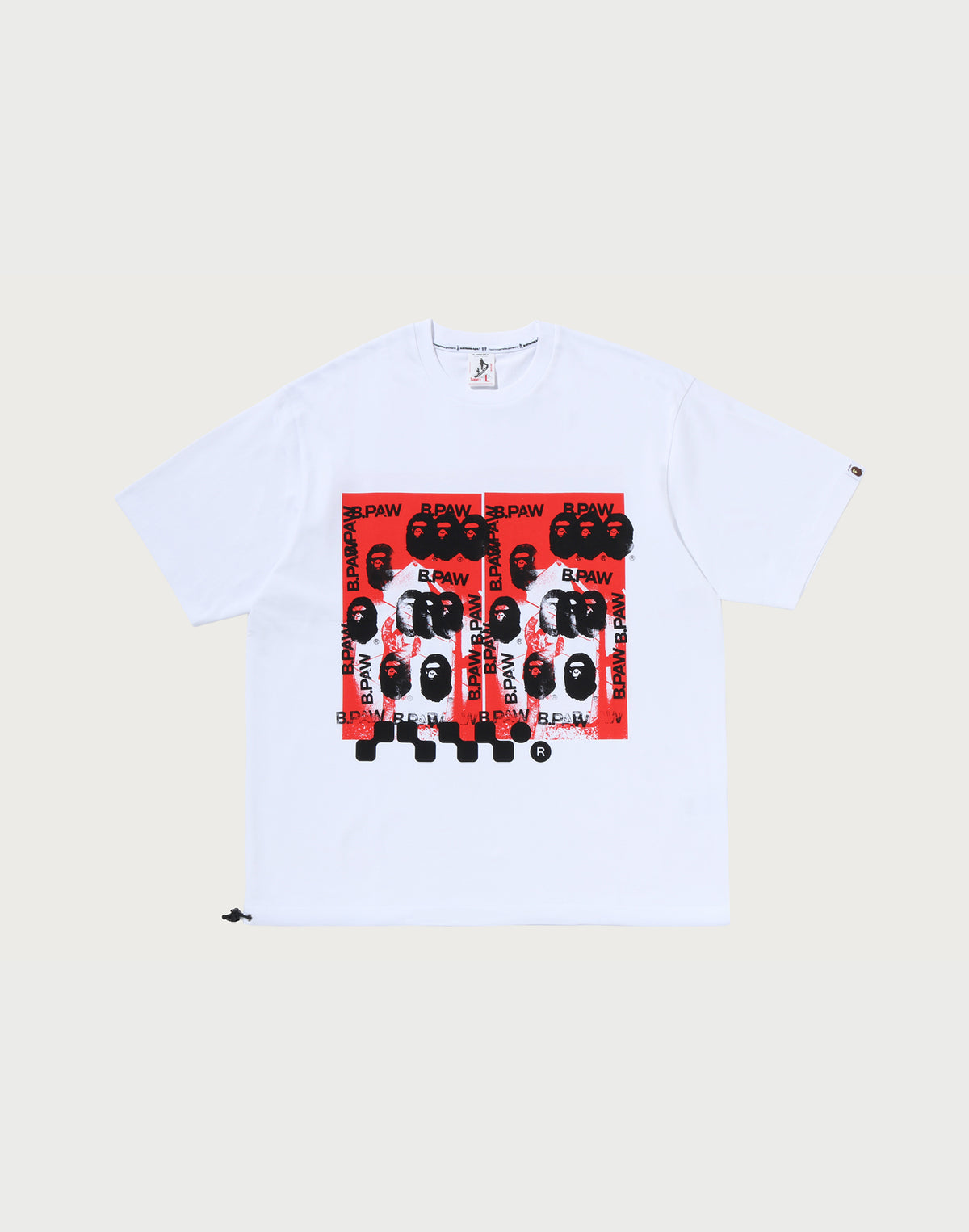 BAPE BY KAZUKI KURAISHI MULTI APE HEAD TEE MENS