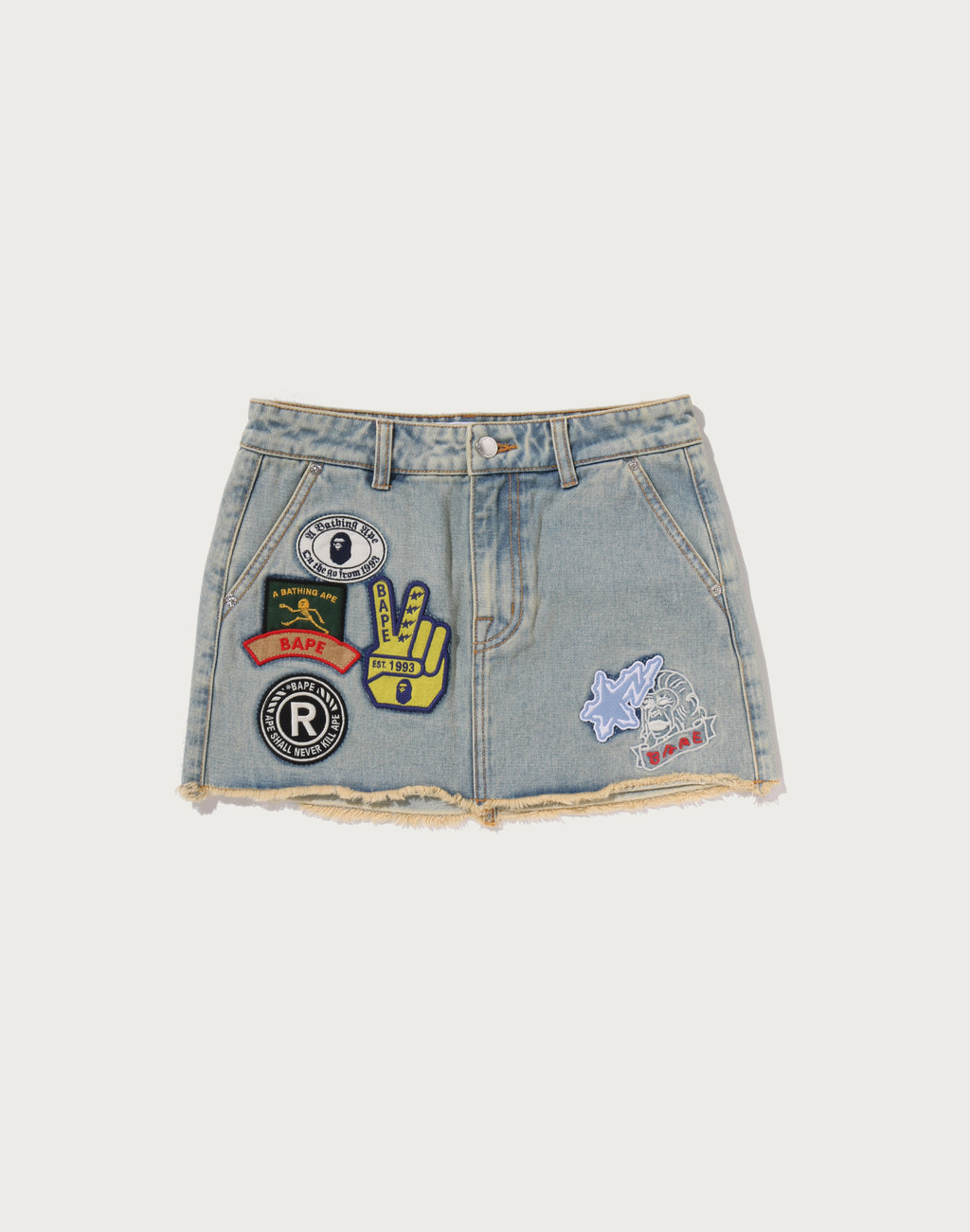 MULTI LOGO DENIM SKIRT LADIES