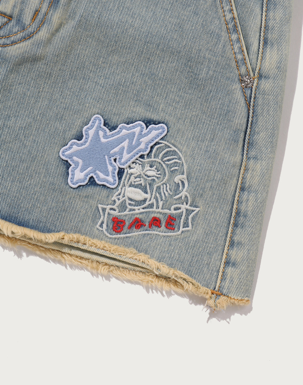 MULTI LOGO DENIM SKIRT LADIES