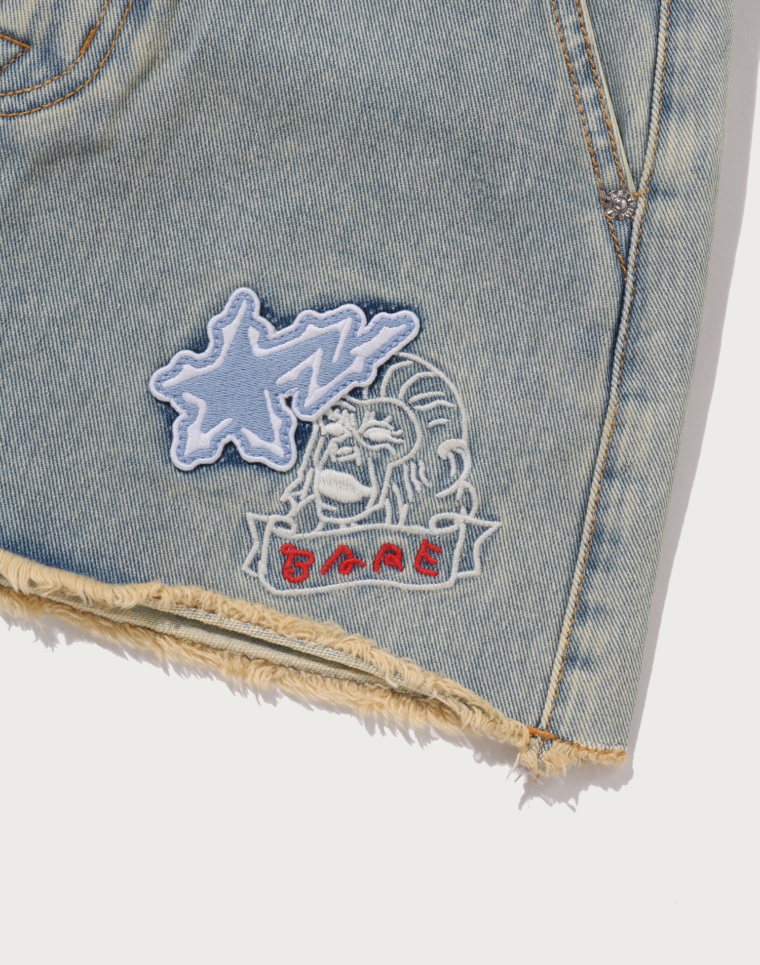 MULTI LOGO DENIM SKIRT LADIES