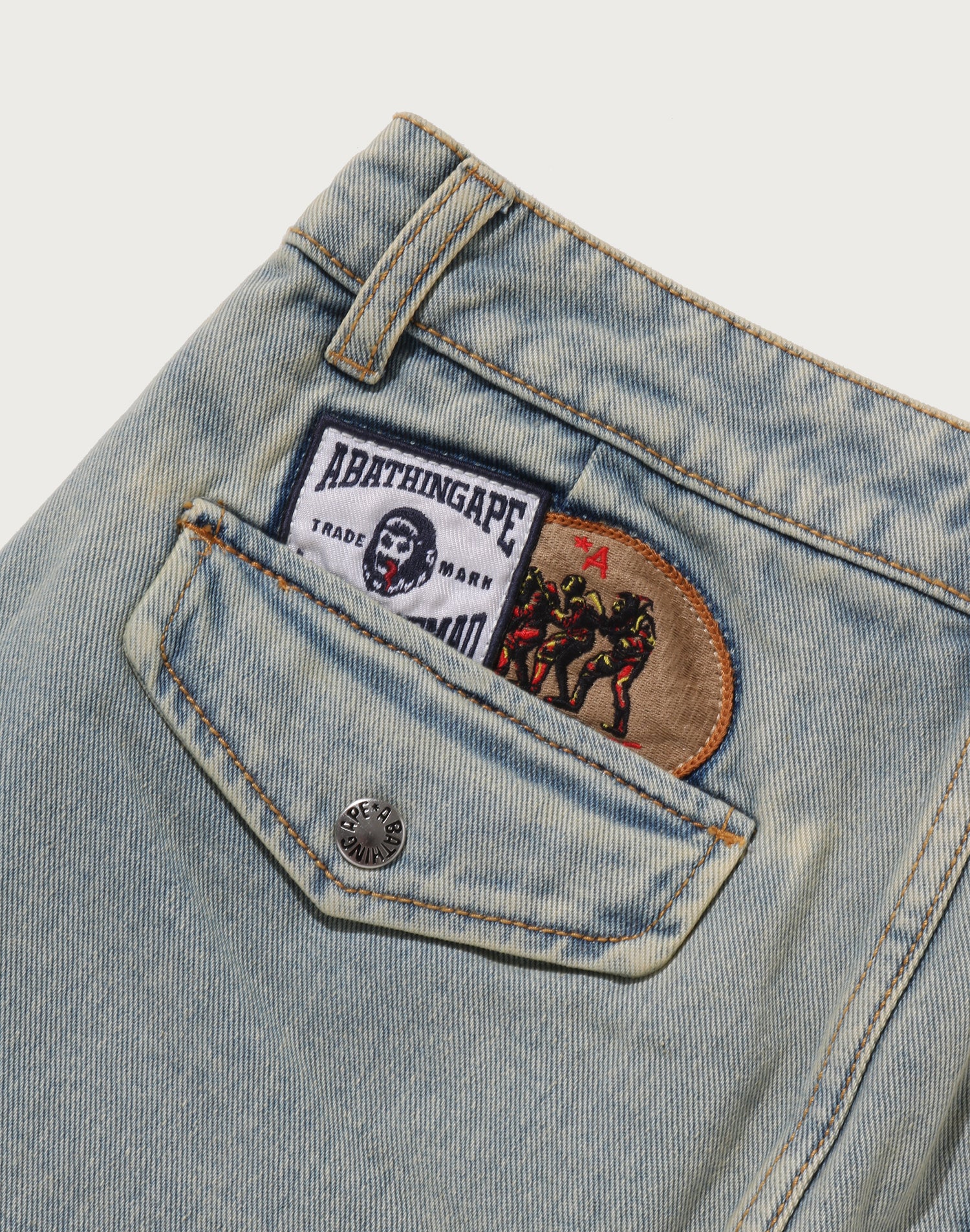MULTI LOGO DENIM SKIRT LADIES
