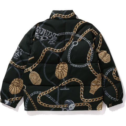 BAPE JEWELS DOWN JACKET RELAXED FIT MENS