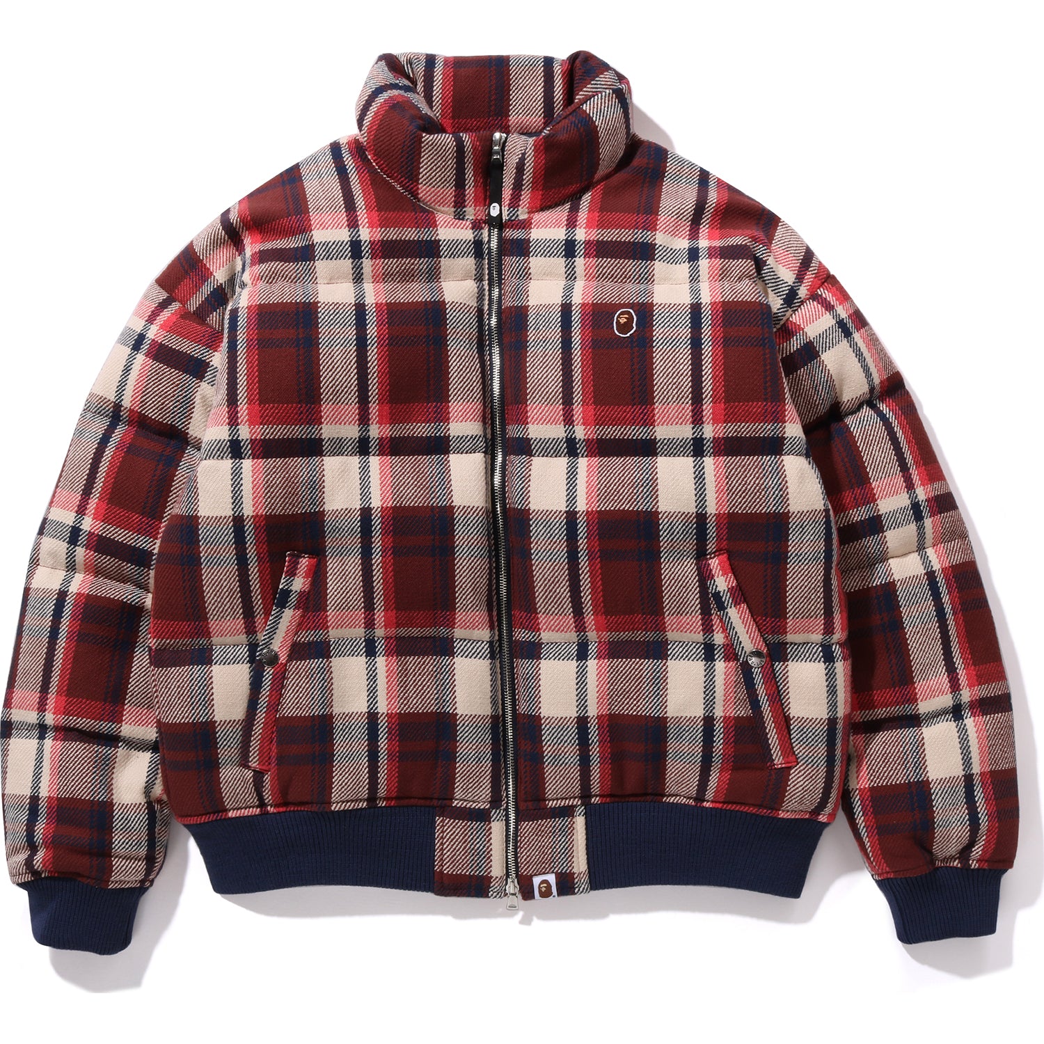 BAPE CHECK DOWN JACKET RELAXED FIT MENS – us.bape.com