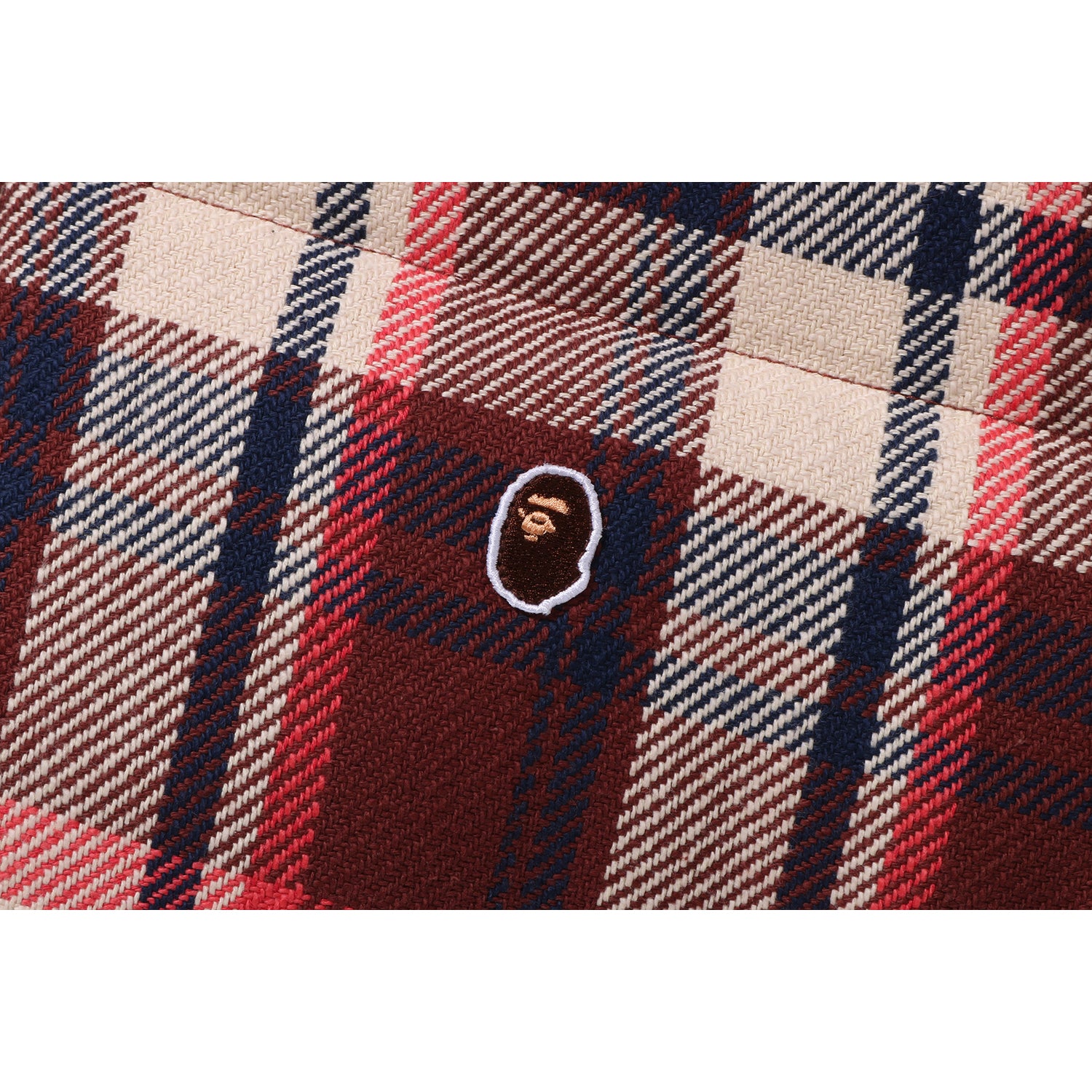 BAPE CHECK DOWN JACKET RELAXED FIT MENS