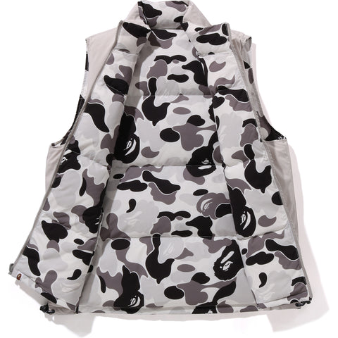 ABC CAMO REVERSIBLE DOWN VEST MENS | us.bape.com