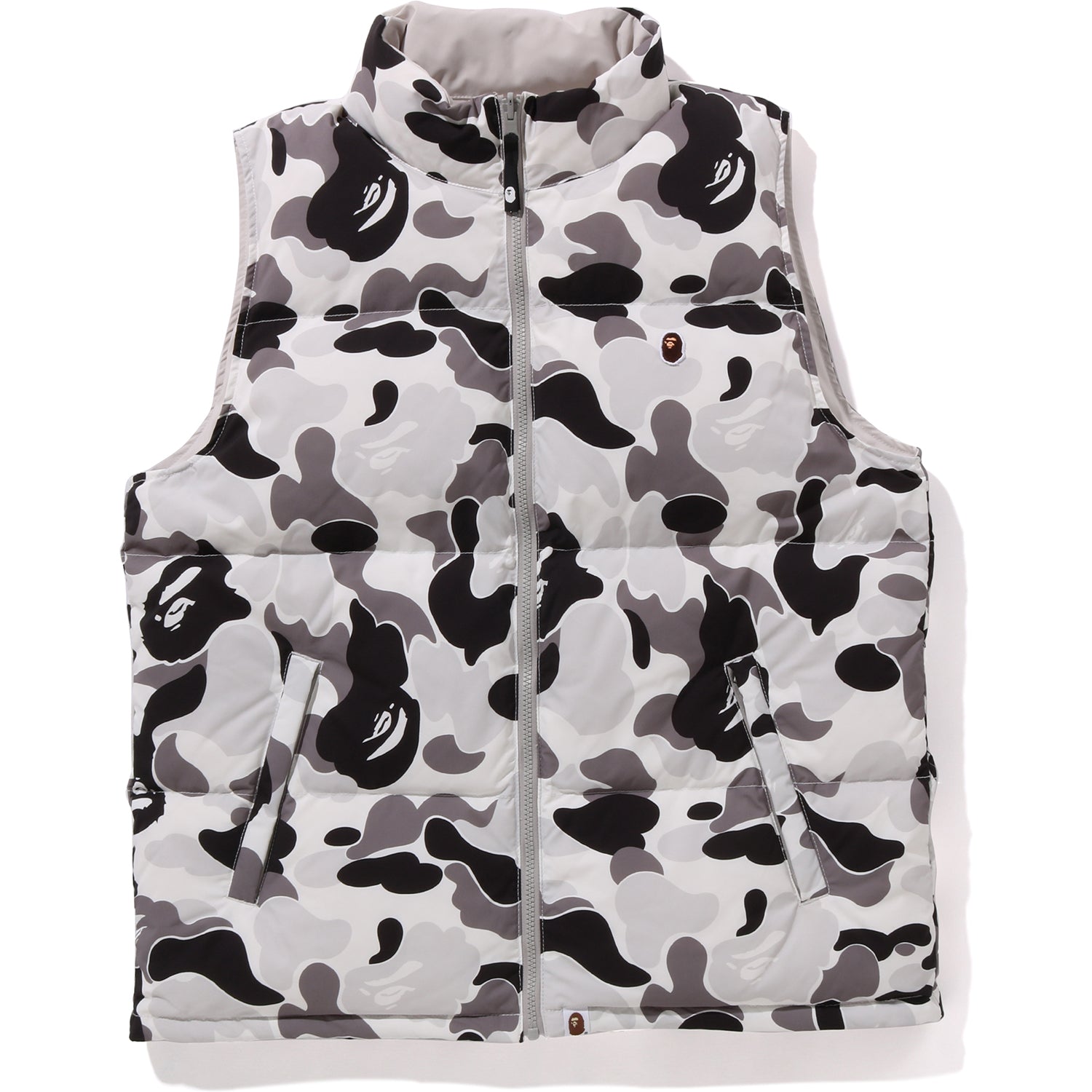 ABC CAMO REVERSIBLE DOWN VEST MENS – us.bape.com