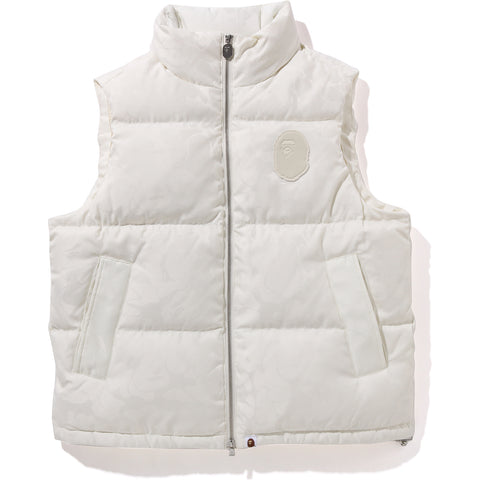 TONAL SOLID CAMO PUFFER DOWN VEST MENS | us.bape.com