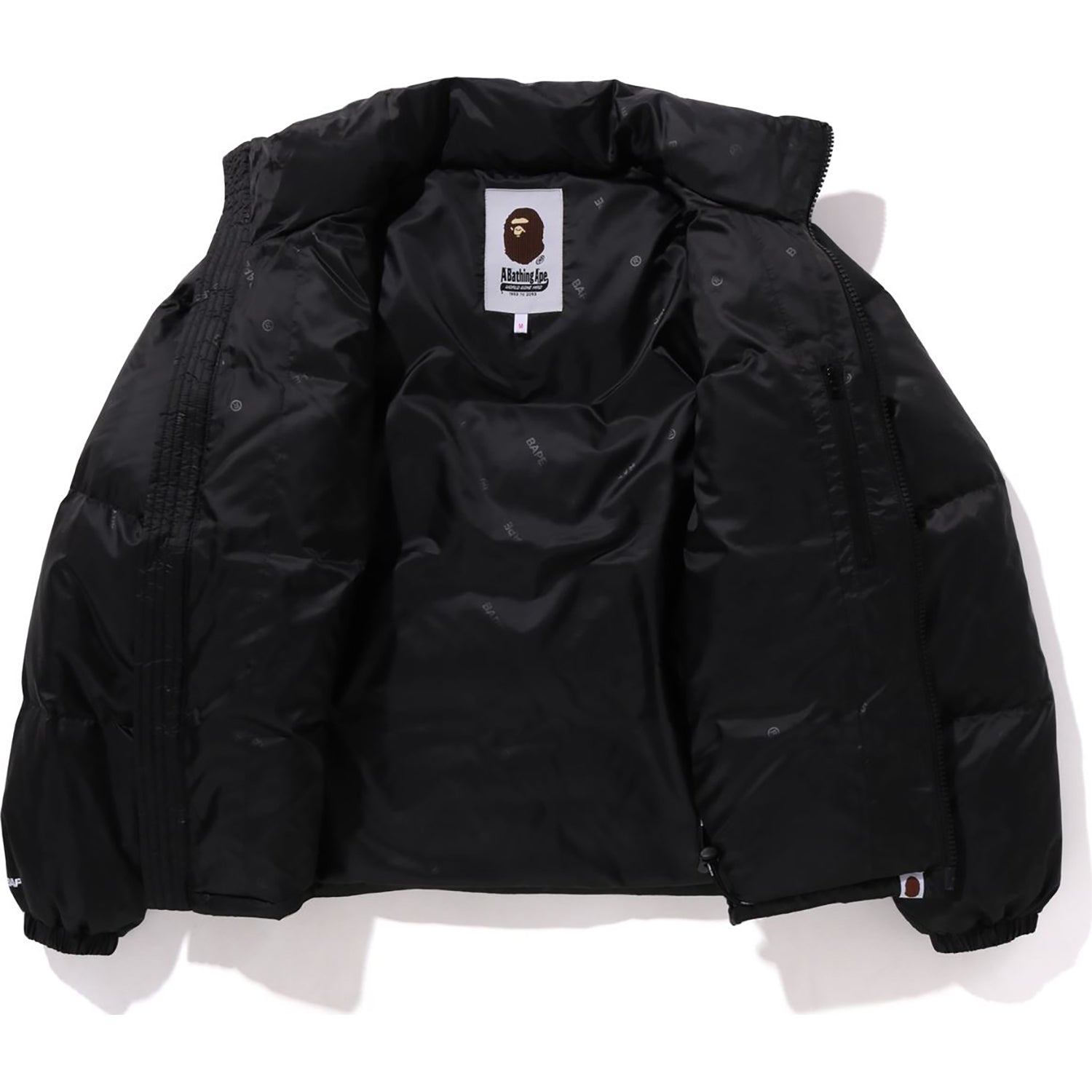 BAPE LOGO PATTERN DOWN JACKET LADIES – us.bape.com