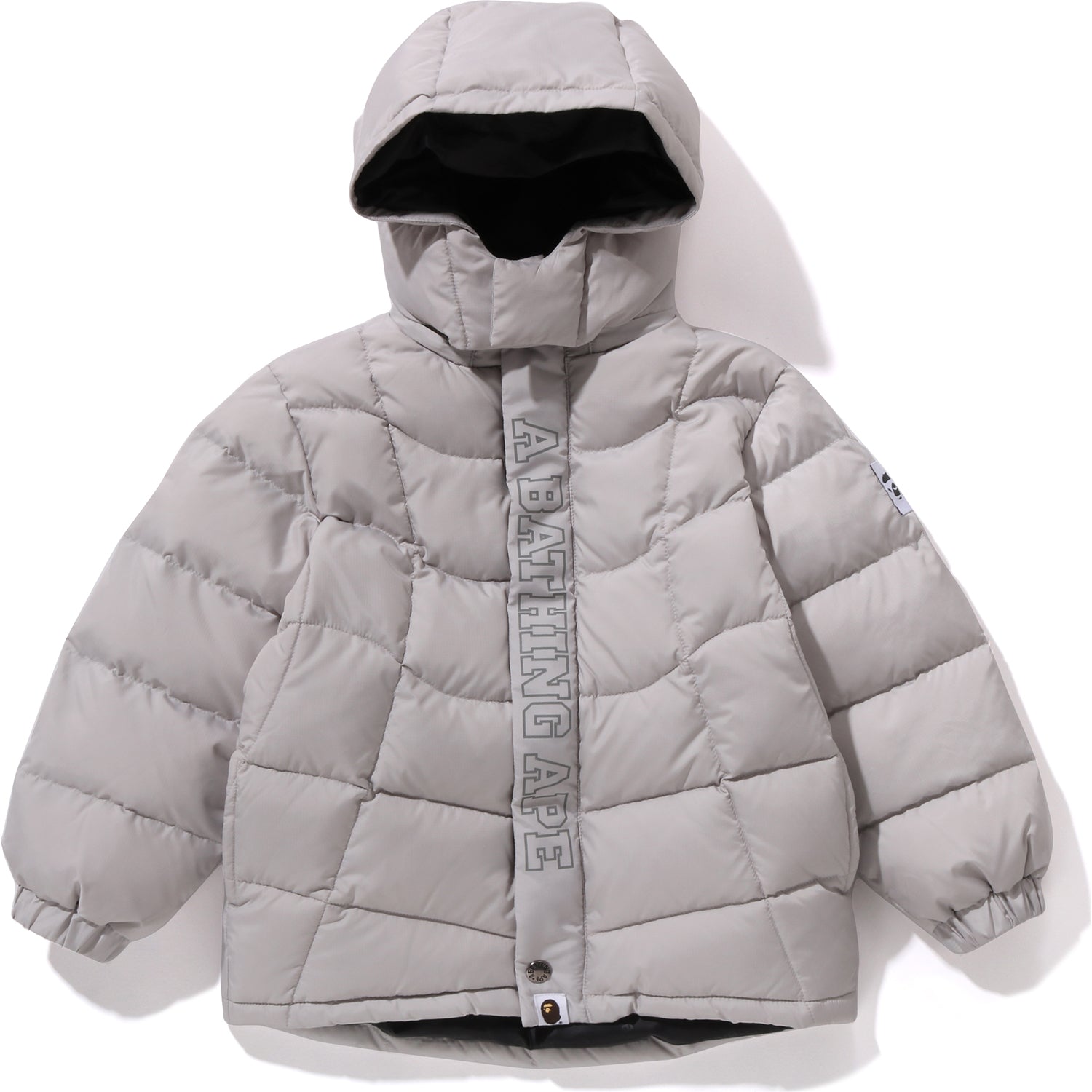 Bape Stitching Down Jacket Kids 1J80 344 002 Gray 140 7 9 Yr Old