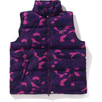 COLOR CAMO DOWN VEST MENS