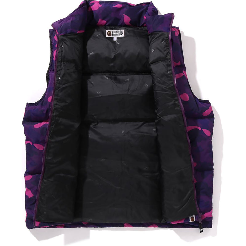 COLOR CAMO DOWN VEST MENS