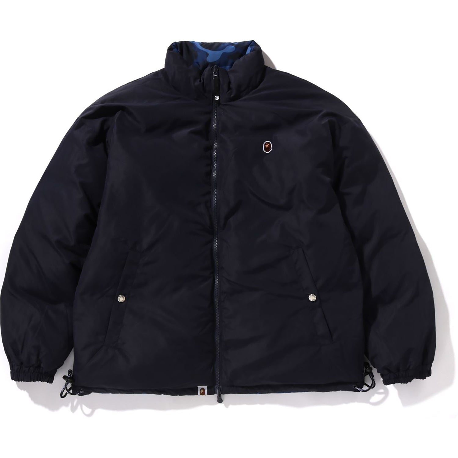 Bape long down jacket best sale